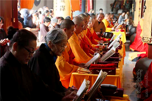 灵隐寺启建《梁皇宝忏》法会祈愿世界和平